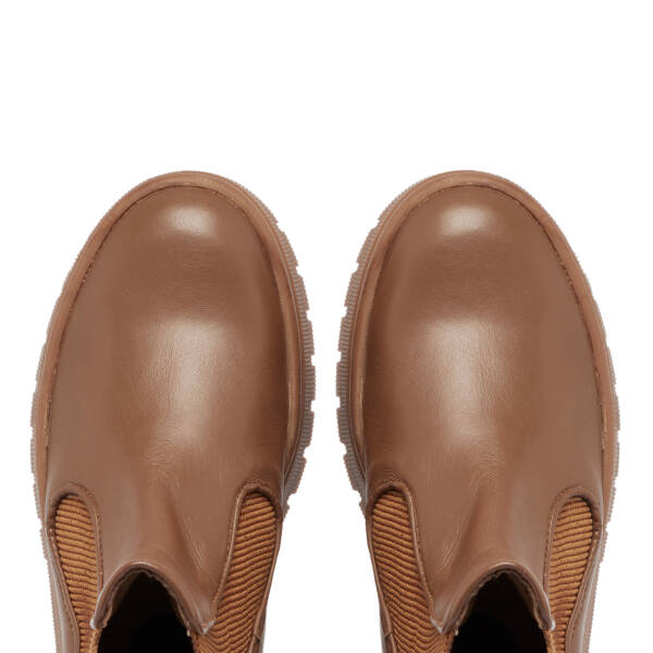 Kahverengi Deri Kadın Bot - K23K1BT66942-O8A - 5