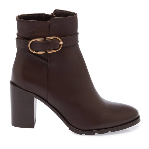 Kahverengi Hakiki Deri Kadın Bot - K23K1BT67037-D38 - 3