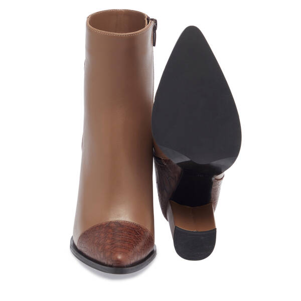 Kahverengi Hakiki Deri Kadın Bot - K23K1BT67059-I0A - 4
