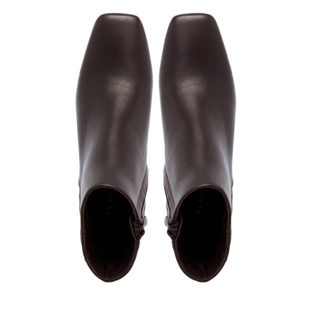 Kahverengi Deri Kadın Bot - K25K1BT68130-A24 - 5