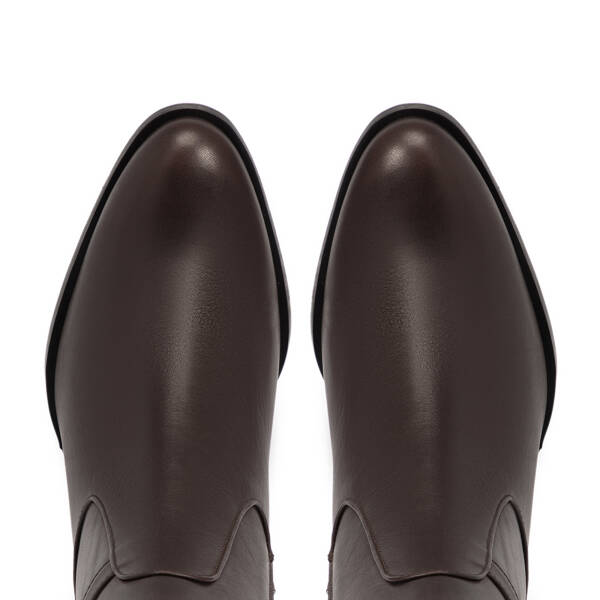 Kahverengi Deri Kadın Bot - K25K1BT68131-A24 - 5