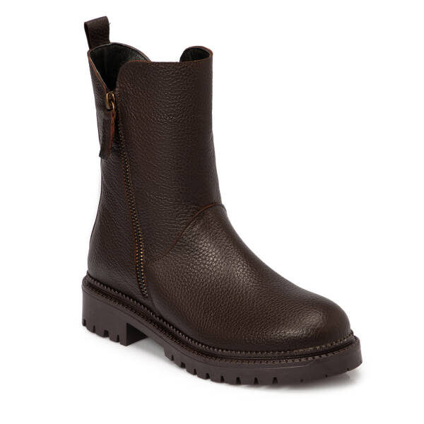 Kahverengi Deri Kadın Bot - K25K1BT68144-A42 - 1