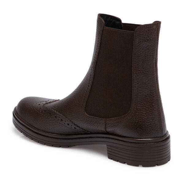 Kahverengi Deri Kadın Bot - K25K1BT68145-A42 - 2