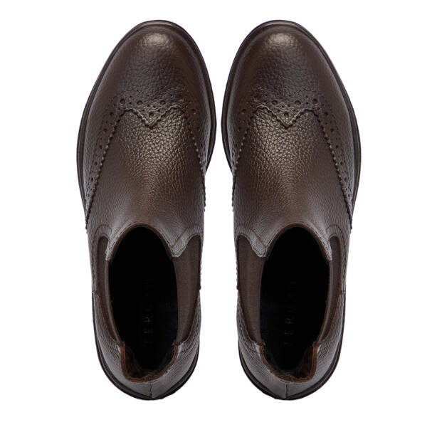 Kahverengi Deri Kadın Bot - K25K1BT68145-A42 - 5