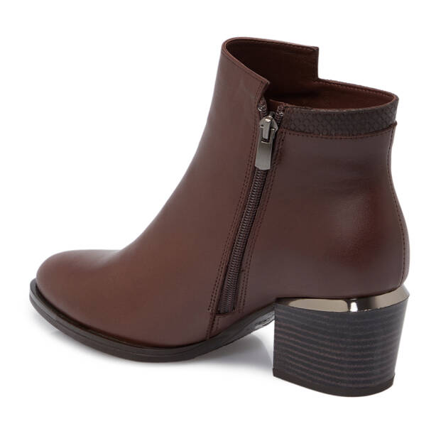 Kahverengi Hakiki Deri Kadın Bot - K25K1BT68154-A24 - 3