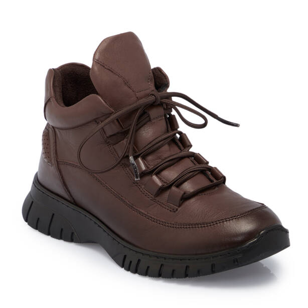 Kahverengi Deri Kadın Bot - K25K1BT68162-A24 - 1