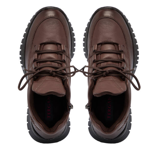 Kahverengi Deri Kadın Bot - K25K1BT68162-A24 - 5