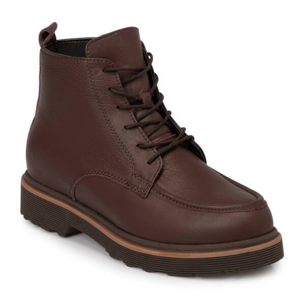 Kahverengi Deri Kadın Bot - K25K1BT68170-A24 - 1