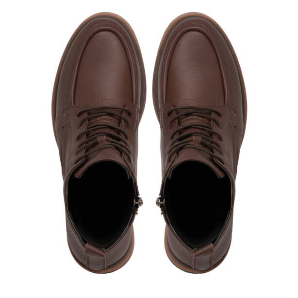 Kahverengi Deri Kadın Bot - K25K1BT68170-A24 - 5