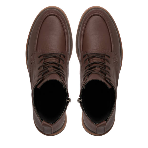 Kahverengi Deri Kadın Bot - K25K1BT68170-A24 - 5