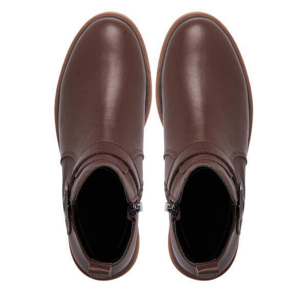 Kahverengi Deri Kadın Bot - K25K1BT68172-A24 - 5