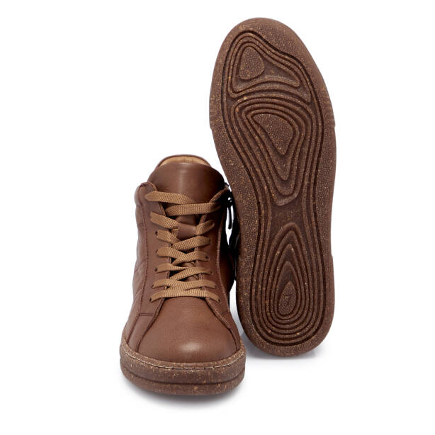 Kahverengi Deri Kadın Bot - K25K1BT68205-K68 - 4