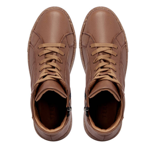 Kahverengi Deri Kadın Bot - K25K1BT68205-K68 - 5