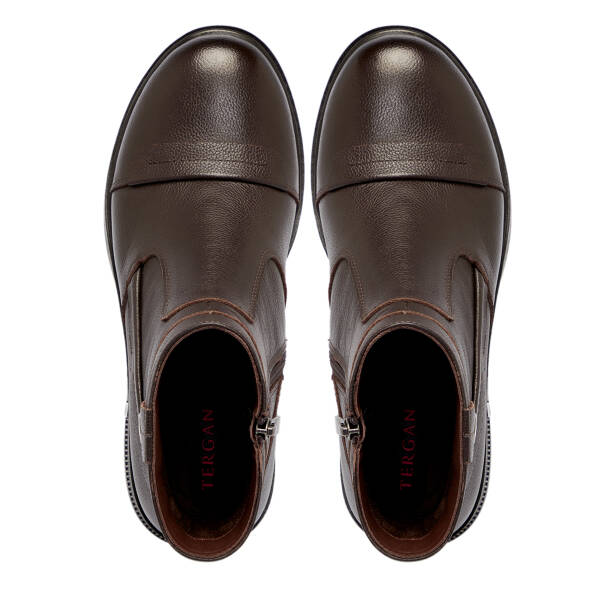 Kahverengi Deri Kadın Bot - K25K1BT68210-A24 - 5