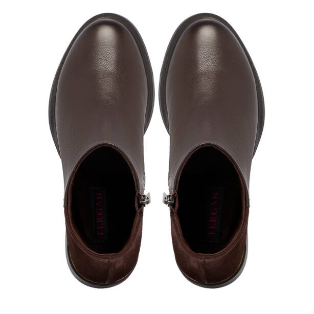 Kahverengi Deri Kadın Bot - K25K1BT68222-A24 - 5