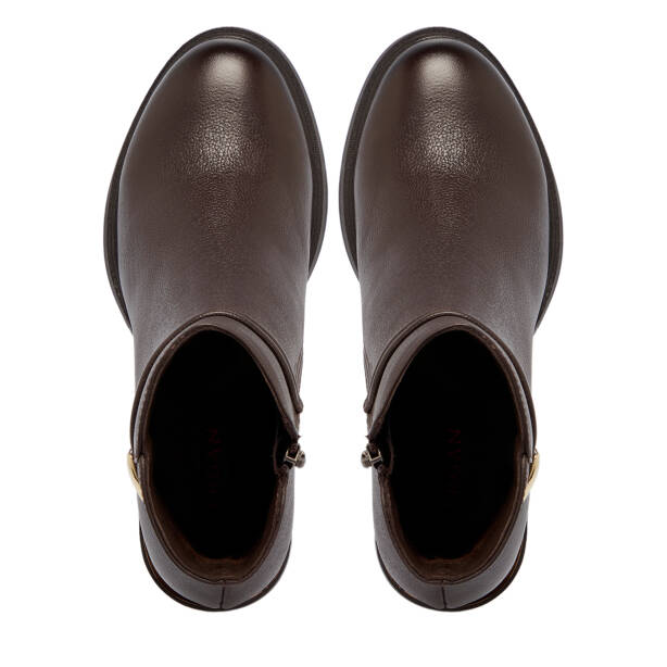 Kahverengi Deri Kadın Bot - K25K1BT68223-A24 - 5