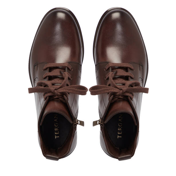 Kahverengi Deri Kadın Bot - K25K1BT68232-A24 - 5