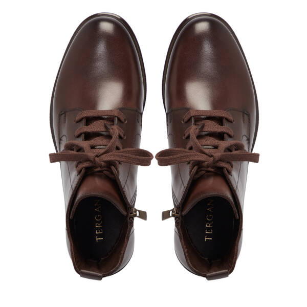 Kahverengi Deri Kadın Bot - K25K1BT68232-A24 - 5