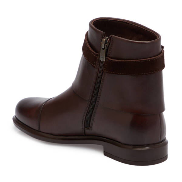 Kahverengi Deri Kadın Bot - K25K1BT68233-A24 - 2