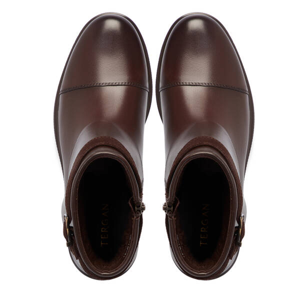 Kahverengi Deri Kadın Bot - K25K1BT68233-A24 - 5