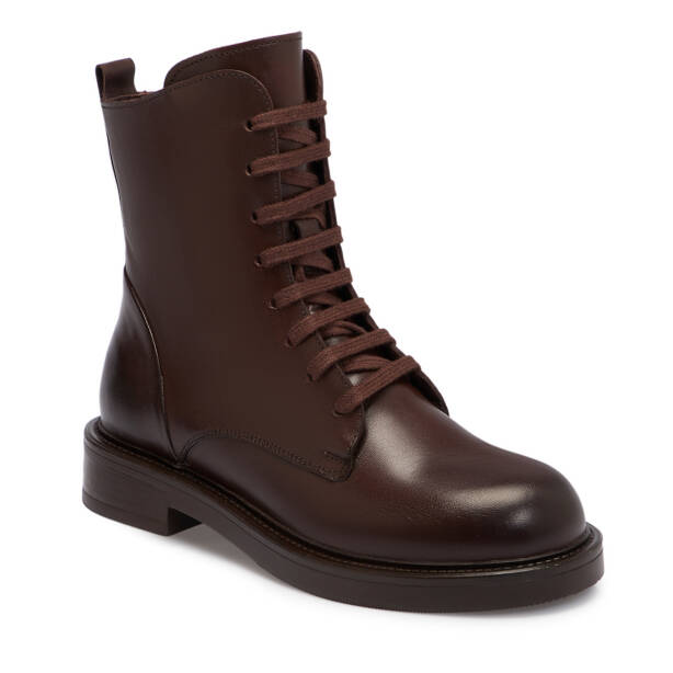 Kahverengi Hakiki Deri Kadın Bot - K25K1BT68234-A24 - 2