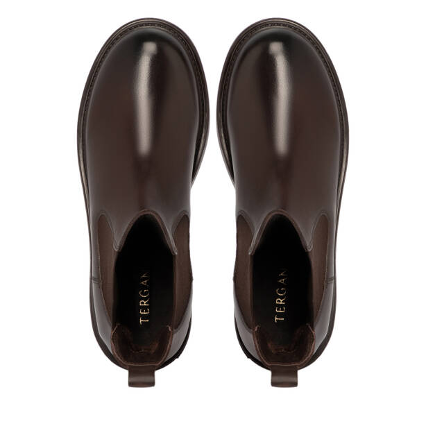 Kahverengi Deri Kadın Bot - K25K1BT68235-A24 - 5