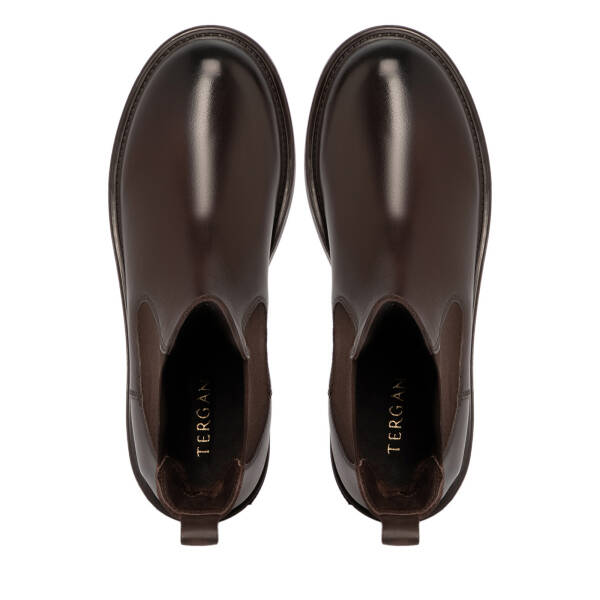 Kahverengi Deri Kadın Bot - K25K1BT68235-A24 - 5