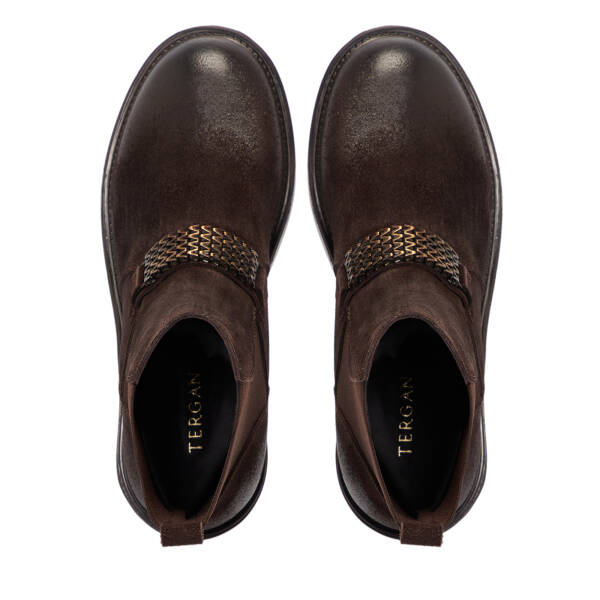 Kahverengi Hakiki Deri Kadın Bot - K25K1BT68236-B85 - 5