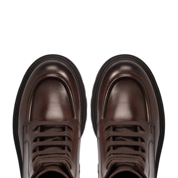 Kahverengi Deri Kadın Bot - K25K1BT68238-A24 - 5