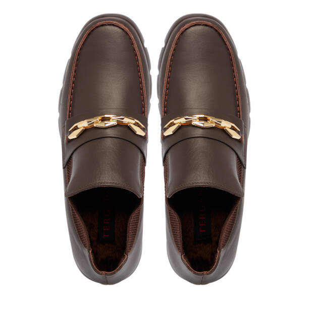 Kahverengi Deri Kadın Bot - K25K1BT68247-A24 - 5