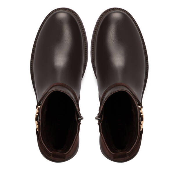 Kahverengi Deri Kadın Bot - K25K1BT68249-A24 - 5