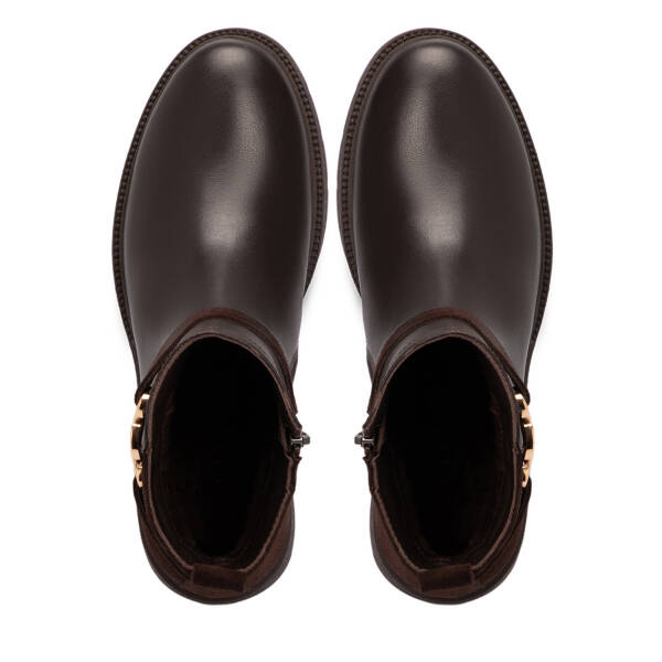 Kahverengi Deri Kadın Bot - K25K1BT68249-A24 - 5