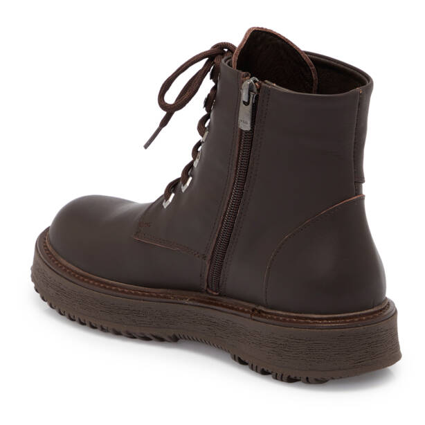 Kahverengi Deri Kadın Bot - K25K1BT68250-A24 - 2