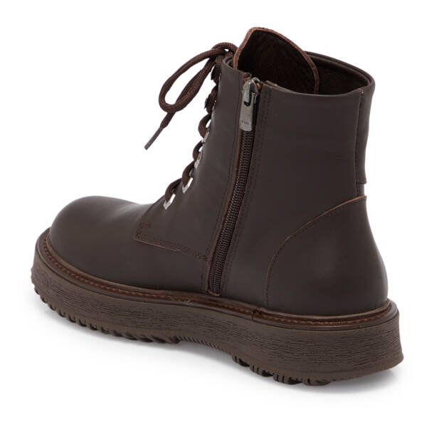 Kahverengi Deri Kadın Bot - K25K1BT68250-A24 - 2