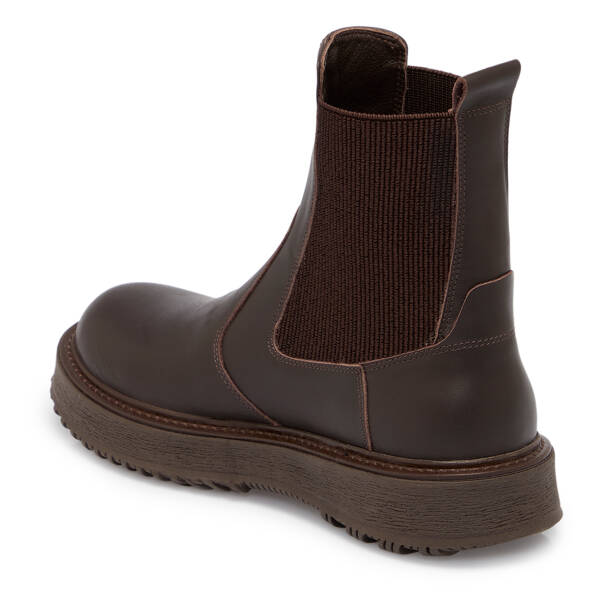 Kahverengi Deri Kadın Bot - K25K1BT68251-A24 - 2