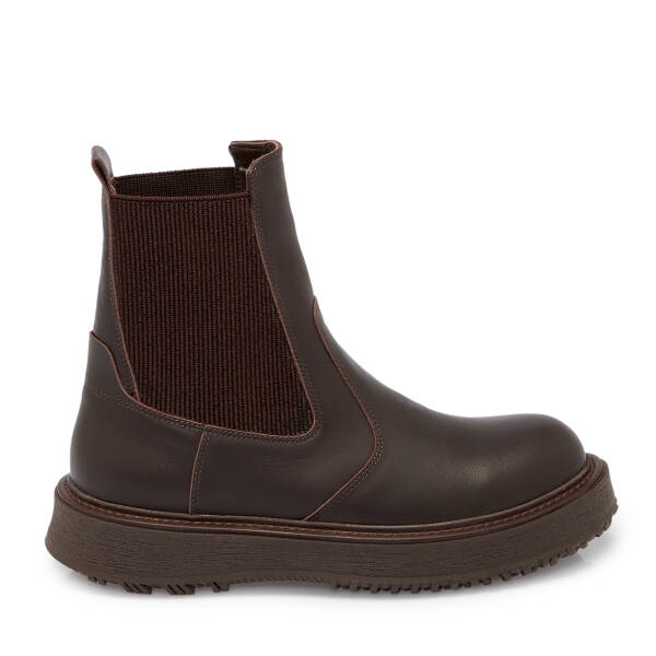 Kahverengi Deri Kadın Bot - K25K1BT68251-A24 - 3