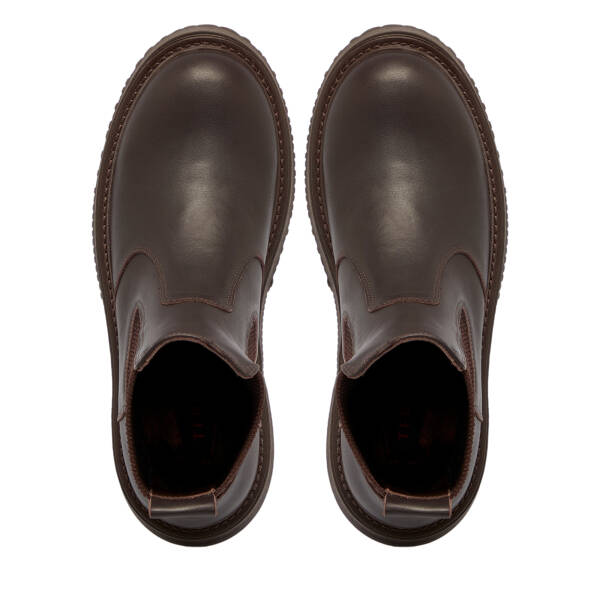 Kahverengi Deri Kadın Bot - K25K1BT68251-A24 - 5