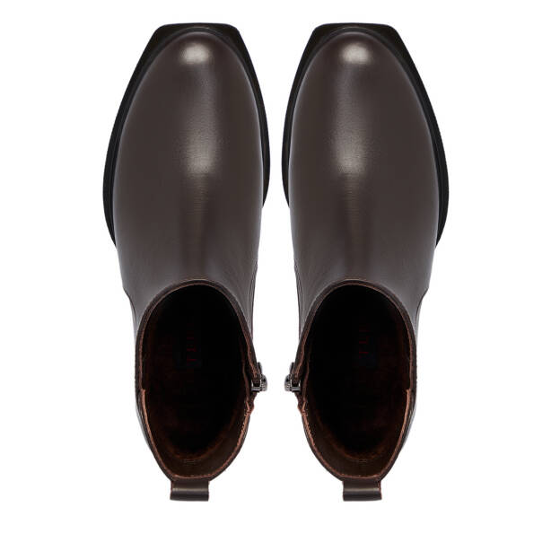 Kahverengi Deri Kadın Bot - K25K1BT68252-A24 - 5