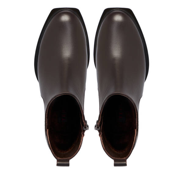 Kahverengi Deri Kadın Bot - K25K1BT68252-A24 - 5