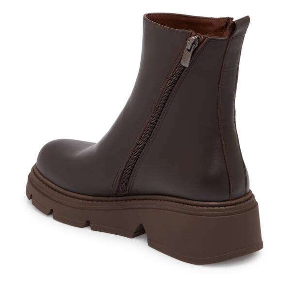 Kahverengi Deri Kadın Bot - K25K1BT68253-A24 - 2