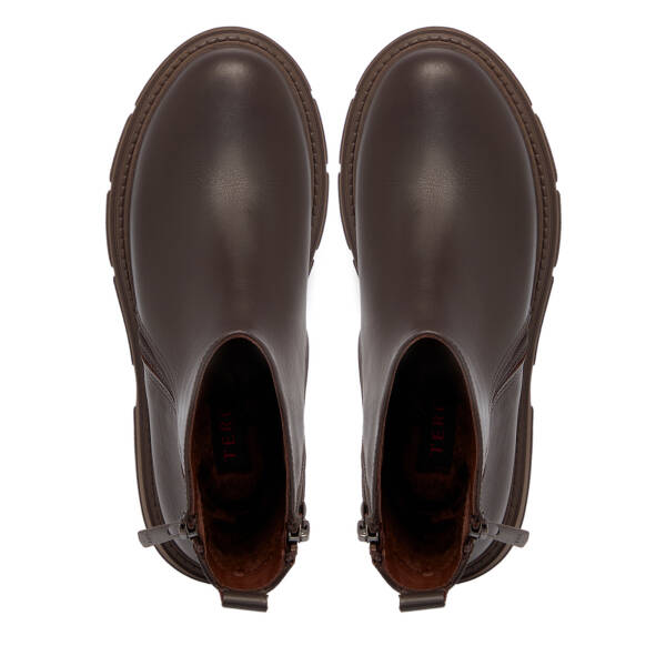 Kahverengi Deri Kadın Bot - K25K1BT68253-A24 - 5