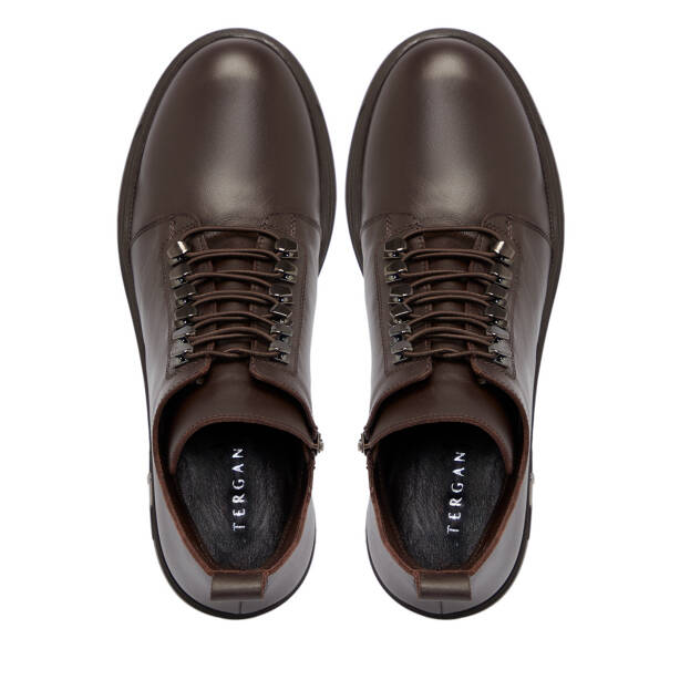 Kahverengi Deri Kadın Bot - K25K1BT68267-A24 - 5