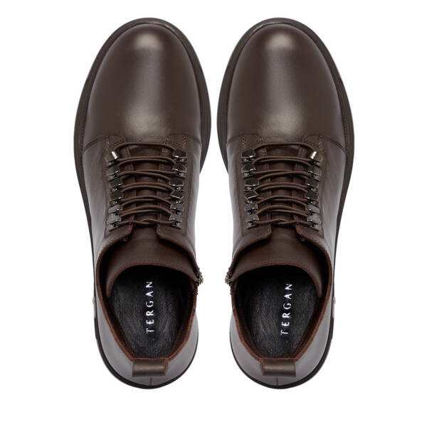 Kahverengi Deri Kadın Bot - K25K1BT68267-A24 - 5