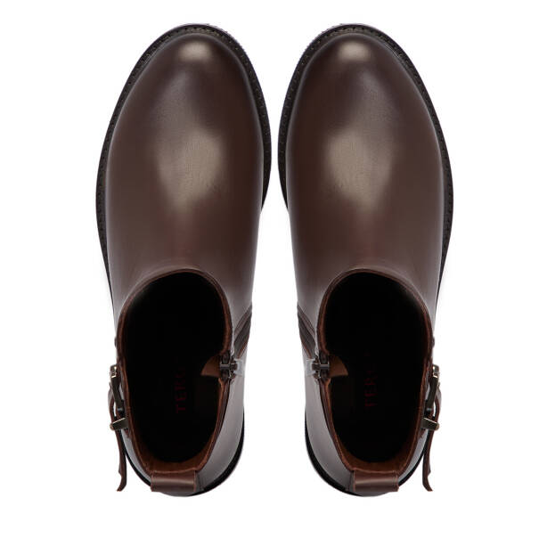 Kahverengi Hakiki Deri Kadın Bot - K25K1BT68280-A24 - 5