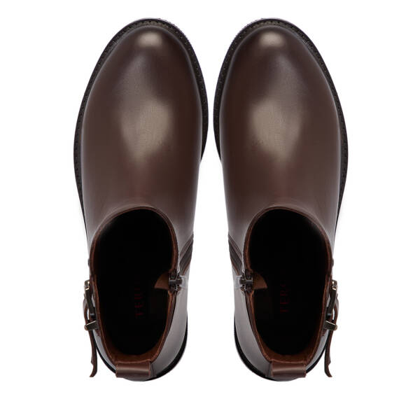 Kahverengi Hakiki Deri Kadın Bot - K25K1BT68280-A24 - 5