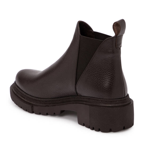 Kahverengi Deri Kadın Bot - K25K1BT68289-A42 - 2