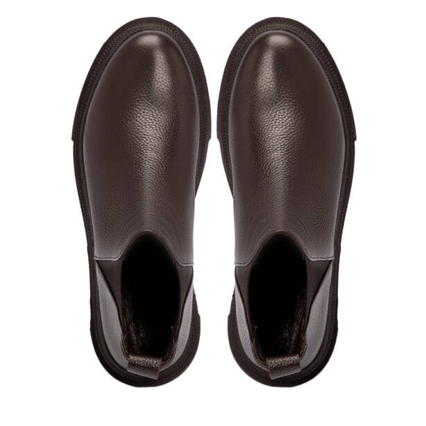 Kahverengi Deri Kadın Bot - K25K1BT68289-A42 - 5