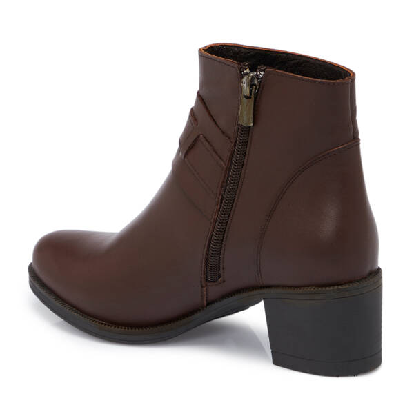 Kahverengi Deri Kadın Bot - K25K1BT68290-B90 - 2