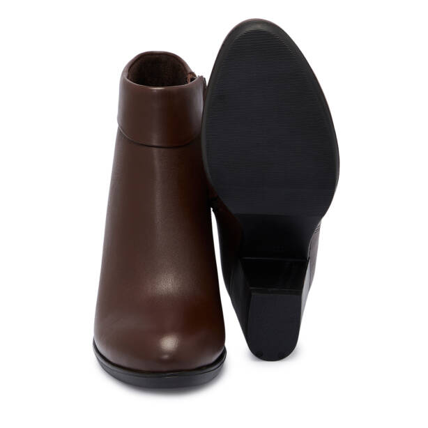 Kahverengi Hakiki Deri Kadın Bot - K25K1BT68291-B90 - 4