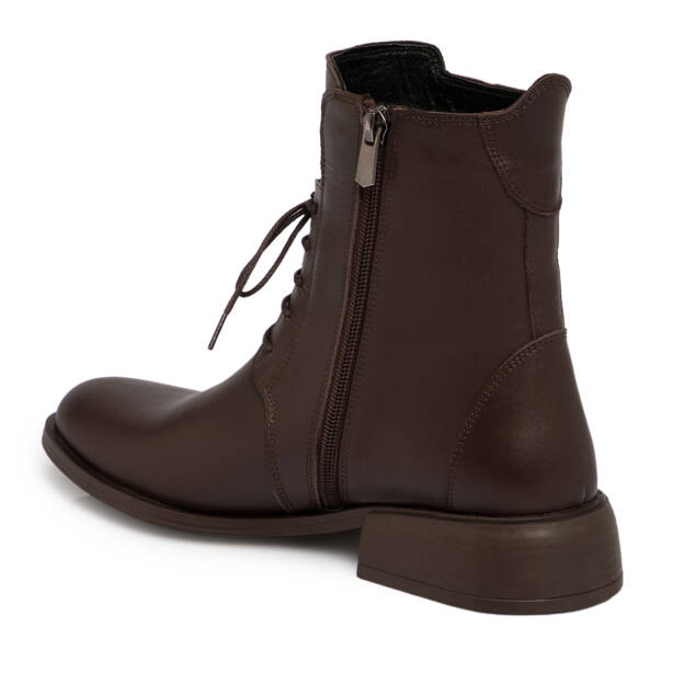 Kahverengi Deri Kadın Bot - K25K1BT68292-A24 - 2